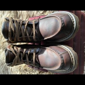 TIMBERLAND MOC-TOE CHUKKA BOOT OILED LEATHER HEAVY TRACTION TREAD VERY GOOD COND